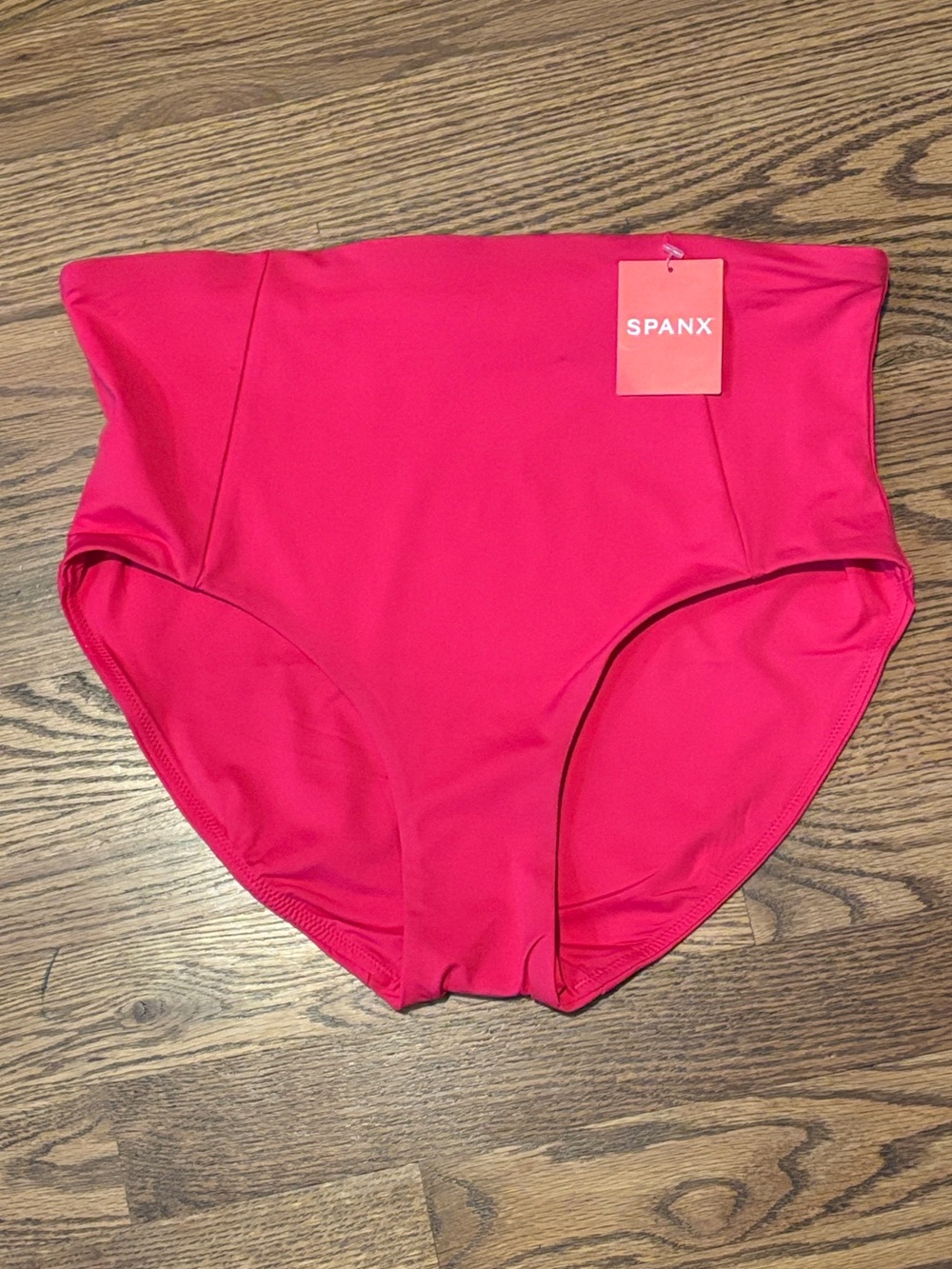 NWT SPANX SPANXshape Swim Hi-Rise Bikini Bottom Hibiscus Pink Medium 50125R M